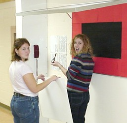 Number one in a series of pictures of Melanie with her mouth open.