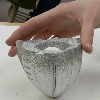 Half a Nerf football.