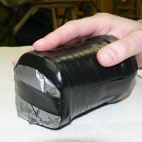 We're not sure what all the tape was for ...