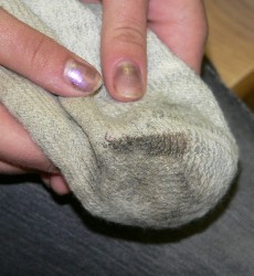 She was afraid to look!