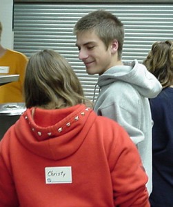 Christy is still learning to master recognizing her name ...