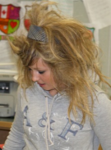 This is the way Tori always looks by the end of the day ...