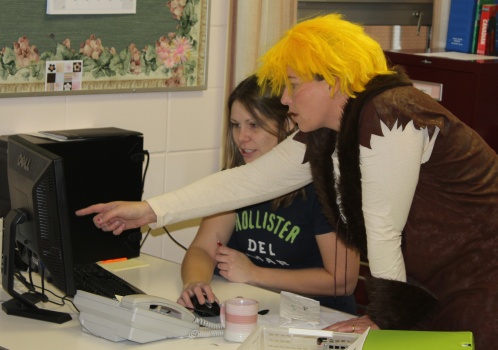 Look! We're in the yearbook already!